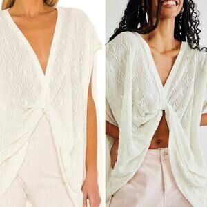 Free People Show Off Tee In Gardenia